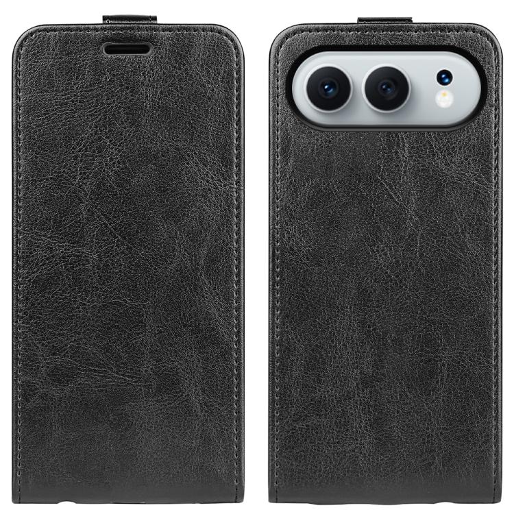 

For Honor 500 / 500 Pro Global 155.8mm R64 Texture Single Vertical Flip Leather Phone Case(Black)