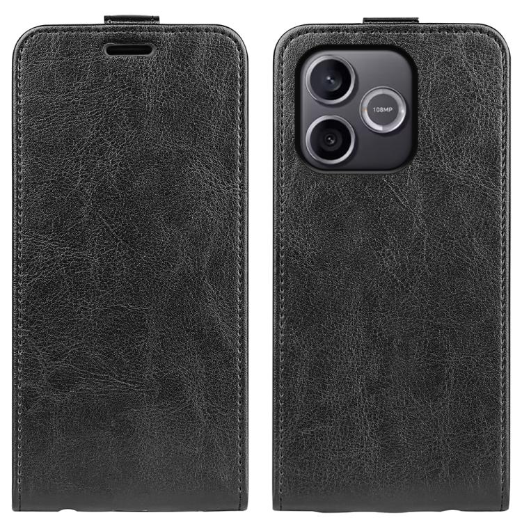 For Honor 600 Lite Global R64 Texture Single Vertical Flip Leather Phone Case(Black)