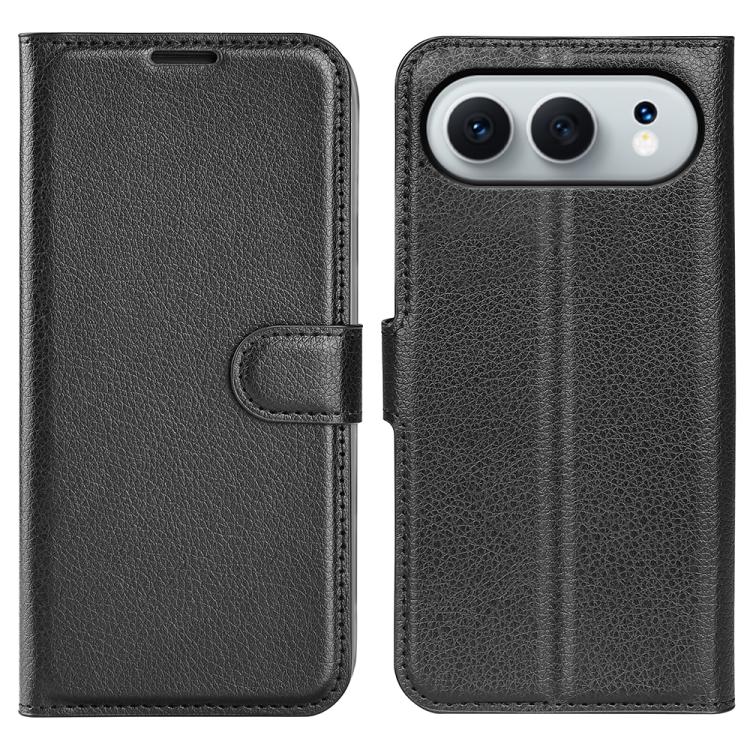For Honor 500 / 500 Pro Global 155.8mm Litchi Texture Horizontal Flip Leather Phone Case with Holder(Black)