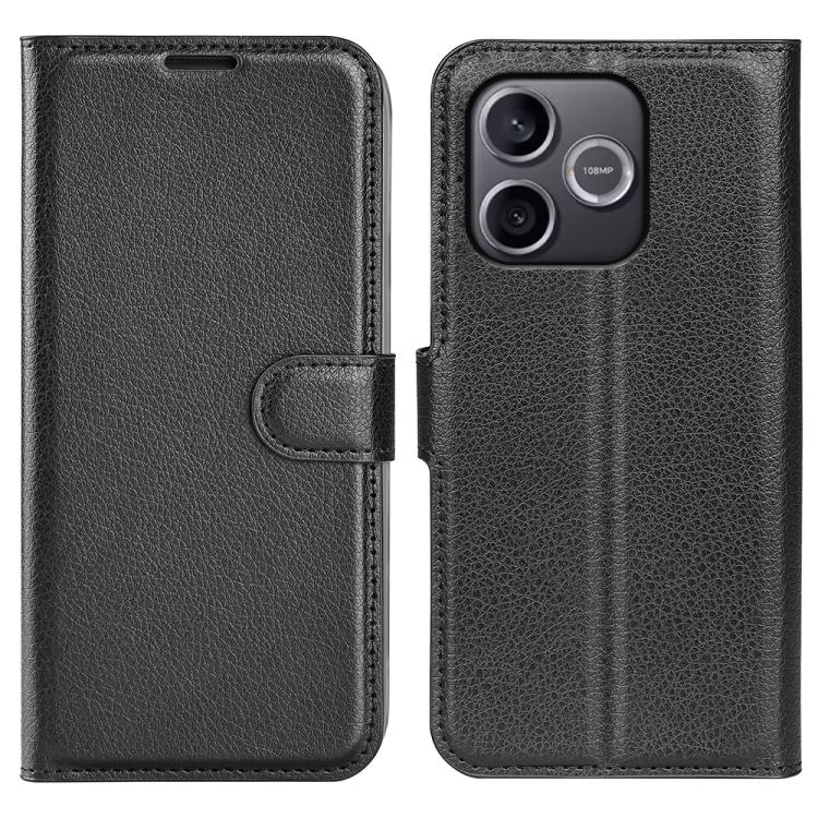 

For Honor 600 Lite Litchi Texture Horizontal Flip Leather Phone Case with Holder(Black)