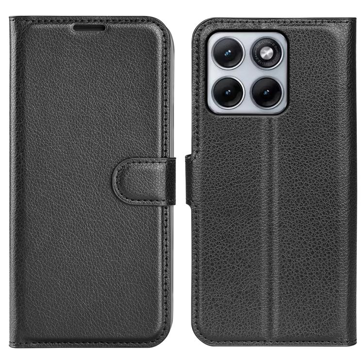 

For Motorola Edge 70 Fusion 5G Litchi Texture Horizontal Flip Leather Phone Case with Holder(Black)