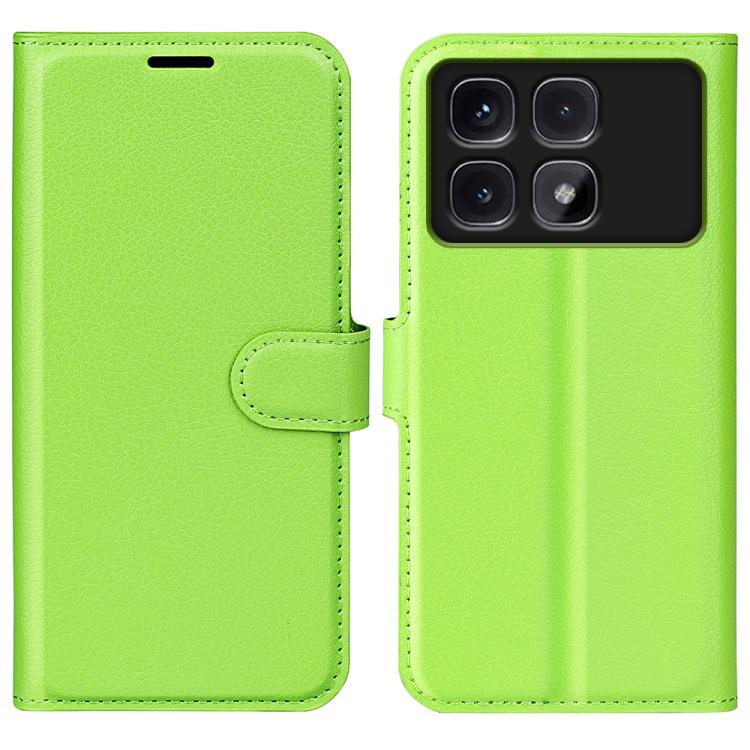 

For Xiaomi Redmi K70 Ultra Litchi Texture Horizontal Flip Leather Phone Case with Holder(Green)
