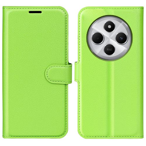 

For Xiaomi Redmi 14C 4G Litchi Texture Horizontal Flip Leather Phone Case with Holder(Green)