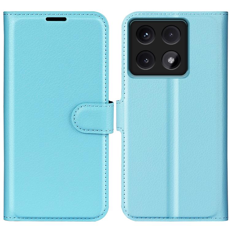 

For Xiaomi 14T Litchi Texture Horizontal Flip Leather Phone Case with Holder(Blue)