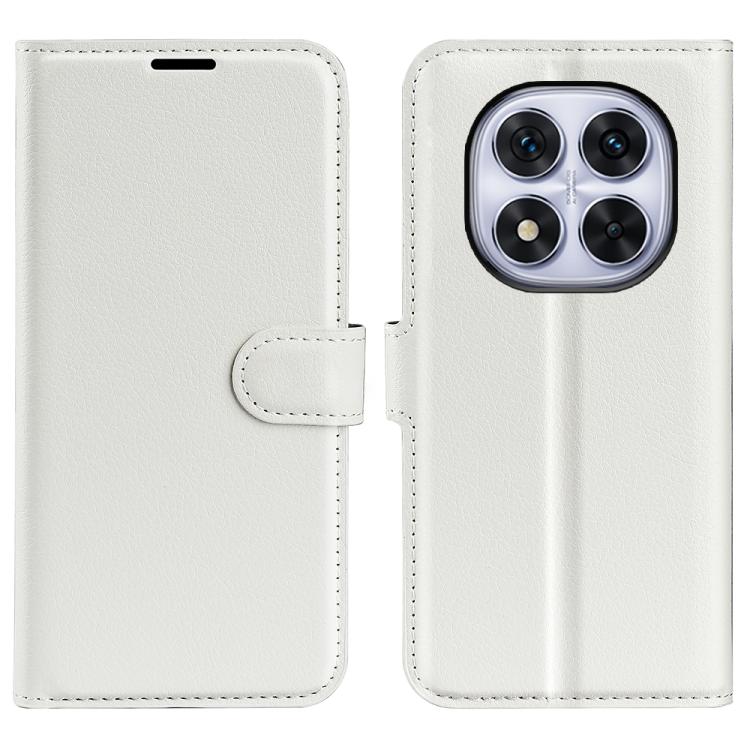 

For Xiaomi Redmi Note 14 Pro 5G Litchi Texture Horizontal Flip Leather Phone Case with Holder(White)