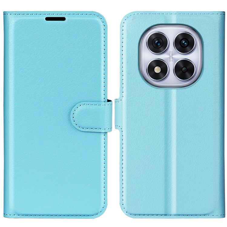 

For Xiaomi Redmi Note 14 Pro 5G Litchi Texture Horizontal Flip Leather Phone Case with Holder(Blue)