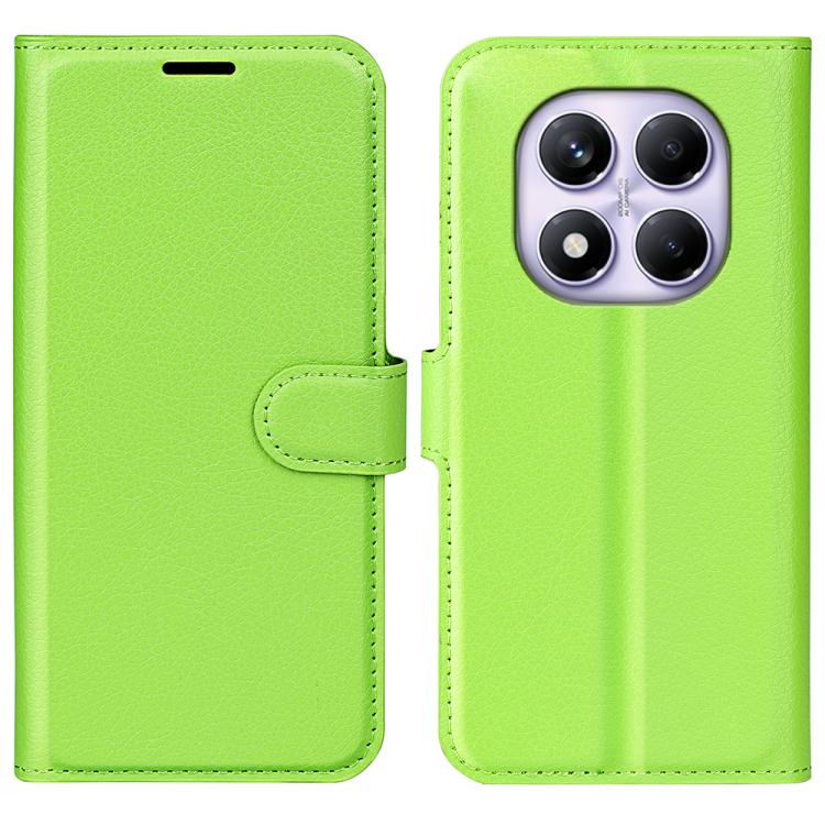 

For Xiaomi Redmi Note 14 Pro 4G Litchi Texture Horizontal Flip Leather Phone Case with Holder(Green)