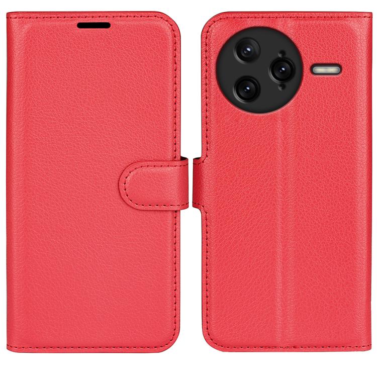 

For Redmi K80 Pro / Poco F7 Ultra Litchi Texture Horizontal Flip Leather Phone Case with Holder(Red)