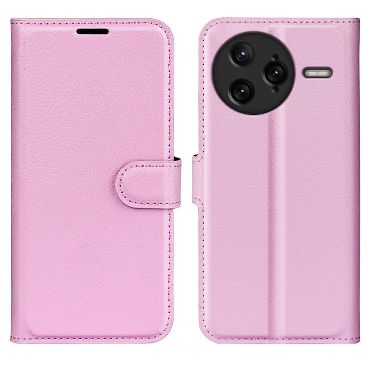 

For Redmi K80 Pro / Poco F7 Ultra Litchi Texture Horizontal Flip Leather Phone Case with Holder(Pink)