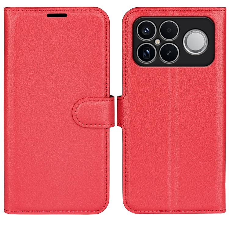 

For Xiaomi Poco F8 Ultra 5G Litchi Texture Horizontal Flip Leather Phone Case with Holder(Red)
