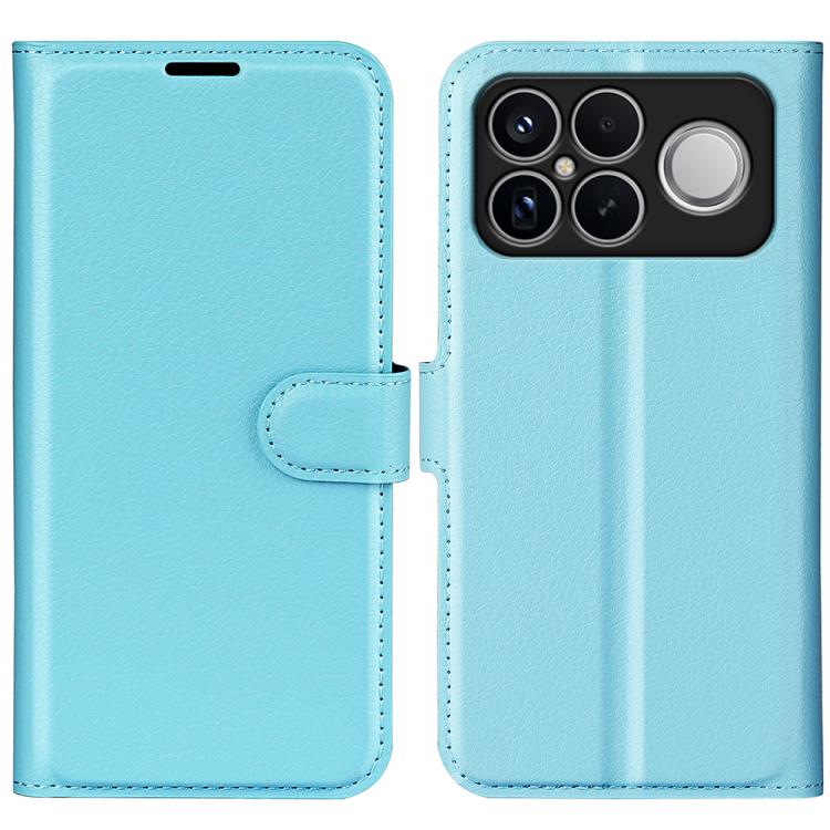 

For Xiaomi Poco F8 Ultra 5G Litchi Texture Horizontal Flip Leather Phone Case with Holder(Blue)