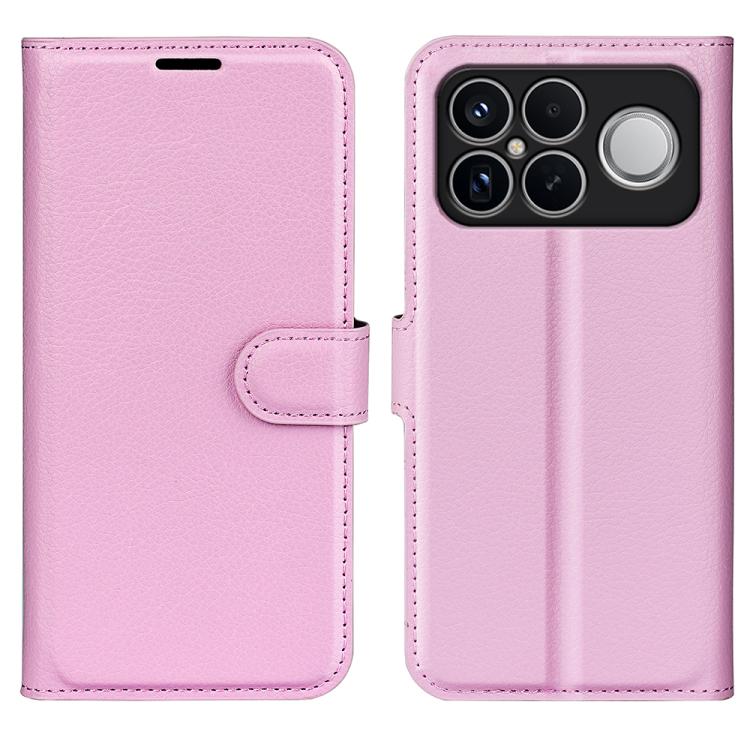 

For Xiaomi Poco F8 Ultra 5G Litchi Texture Horizontal Flip Leather Phone Case with Holder(Pink)