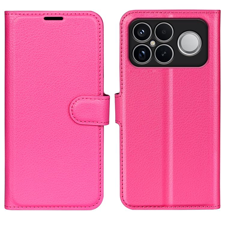 

For Xiaomi Poco F8 Ultra 5G Litchi Texture Horizontal Flip Leather Phone Case with Holder(Rose Red)