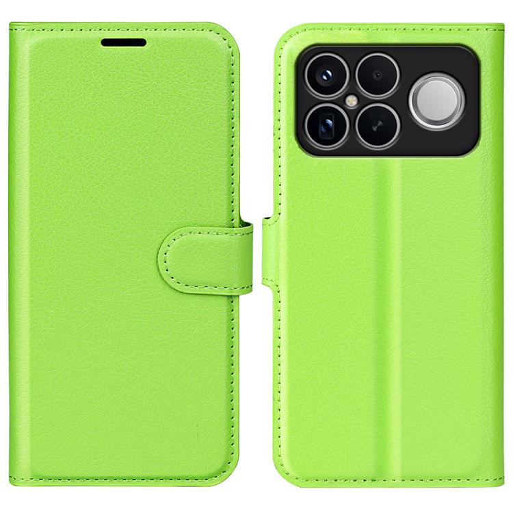 

For Xiaomi Poco F8 Ultra 5G Litchi Texture Horizontal Flip Leather Phone Case with Holder(Green)