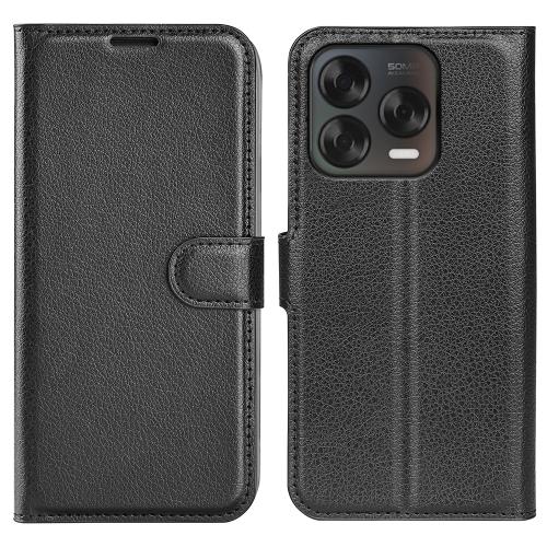 

For ZTE Blade V70 Vita Litchi Texture Horizontal Flip Leather Phone Case with Holder(Black)