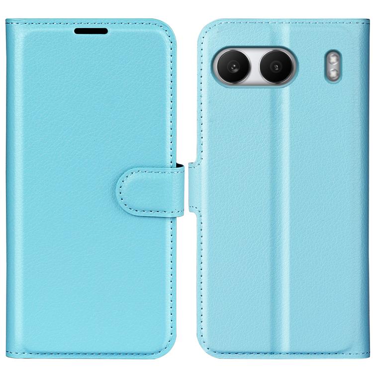 

For OnePlus Nord 4 Litchi Texture Horizontal Flip Leather Phone Case with Holder(Blue)