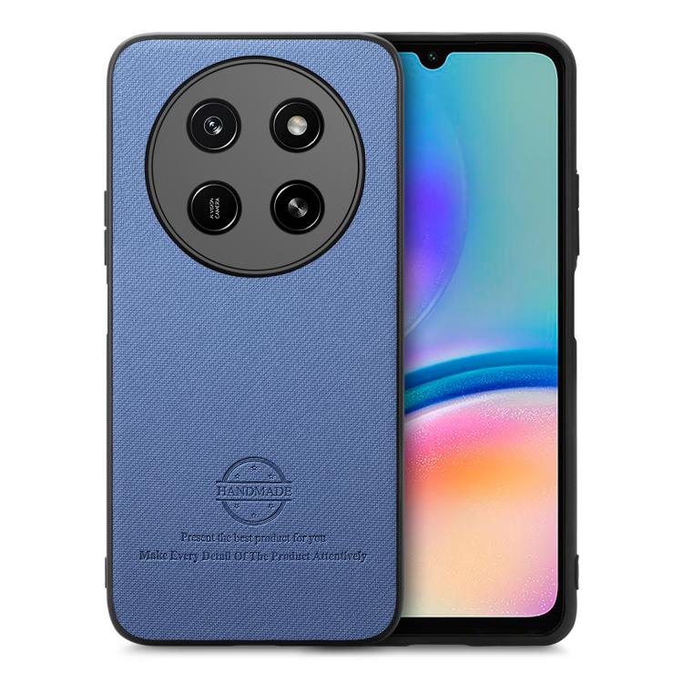 For Honor X80 Pro Max 5G Twill Fabric Leather Skin Back Phone Case(Blue)