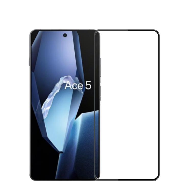 

For OnePlus Ace 5 / Ace 5 Pro MOFI 9H 3D Explosion-proof Curved Screen Tempered Glass Film(Black)