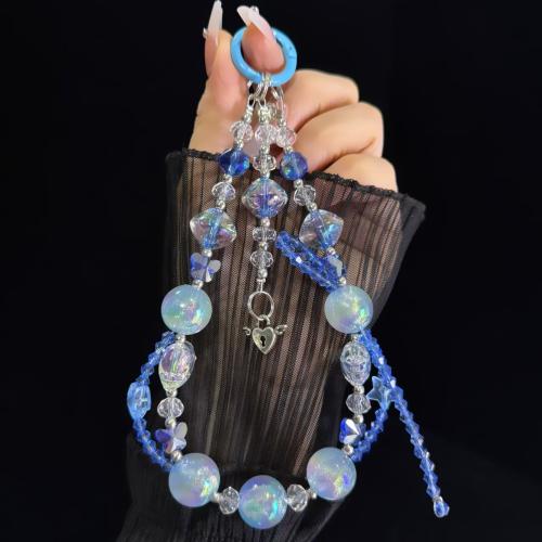 

Lucky Cat Ffly Love Fashion Mobile Phone Chain(Blue)