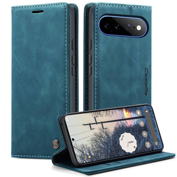 For Google Pixel 11 Pro XL CaseMe 013 Multifunctional Horizontal Flip Leather Phone Case(Blue)