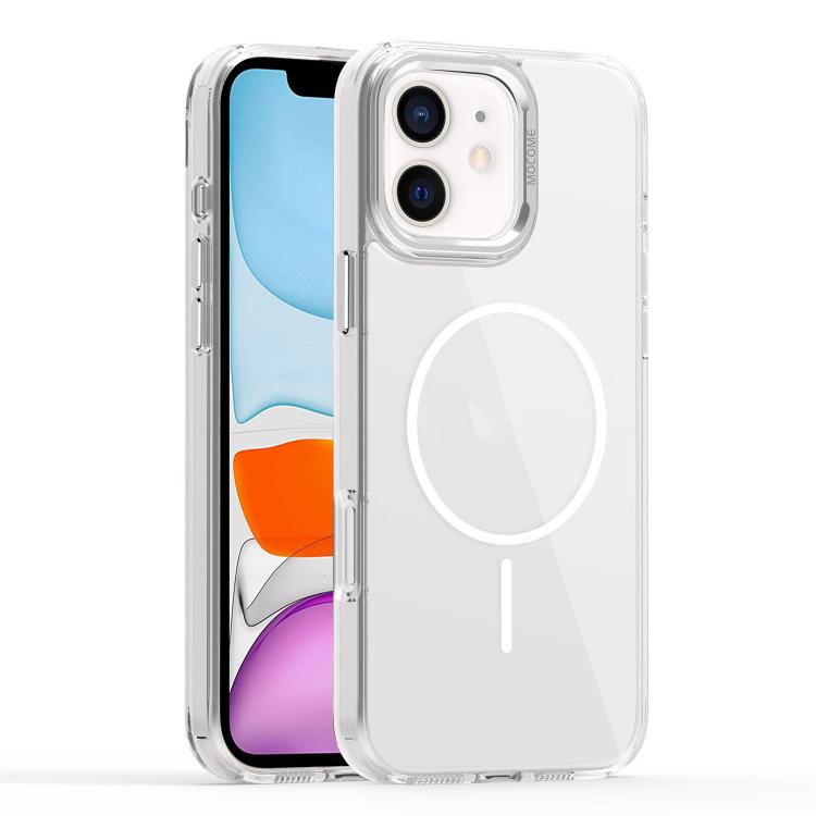 

For iPhone 11 Star Shield Thin Circle MagSafe Phone Case(White)