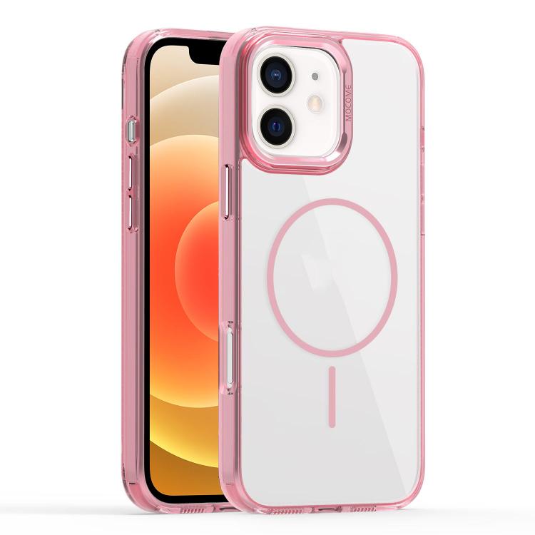 

For iPhone 12 Star Shield Thin Circle MagSafe Phone Case(Pink)