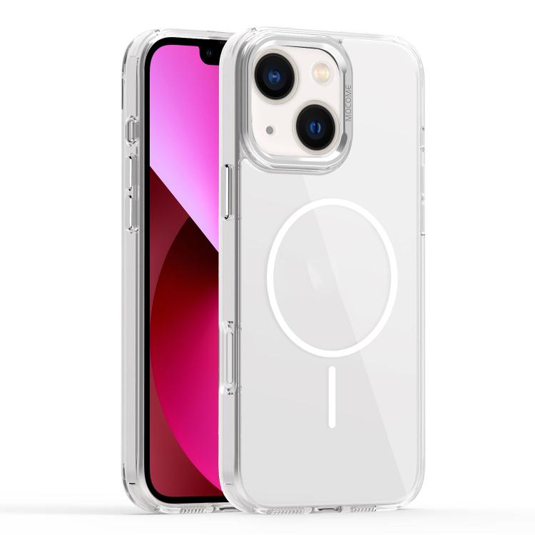 

For iPhone 13 Star Shield Thin Circle MagSafe Phone Case(White)