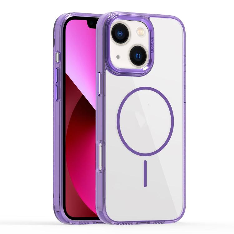 

For iPhone 13 Star Shield Thin Circle MagSafe Phone Case(Purple)