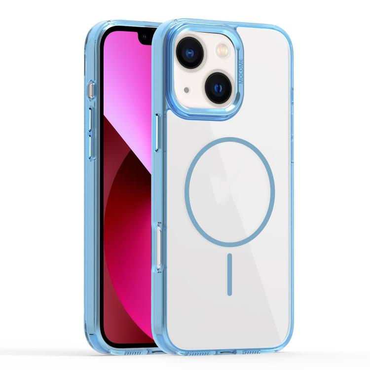 

For iPhone 13 Star Shield Thin Circle MagSafe Phone Case(Light Blue)