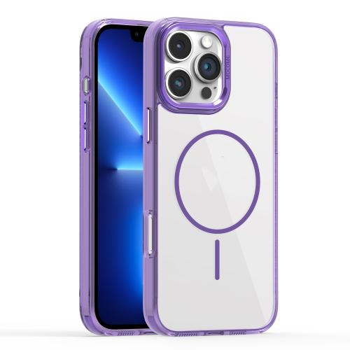 

For iPhone 13 Pro Star Shield Thin Circle MagSafe Phone Case(Purple)