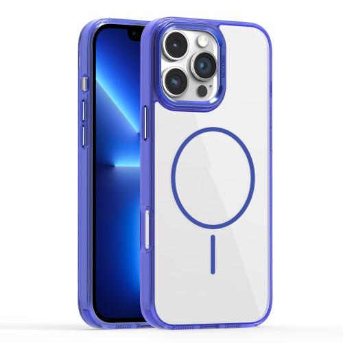 

For iPhone 13 Pro Star Shield Thin Circle MagSafe Phone Case(Blue)