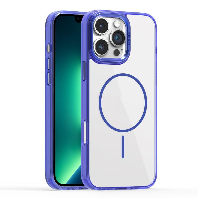 

For iPhone 13 Pro Max Star Shield Thin Circle MagSafe Phone Case(Blue)