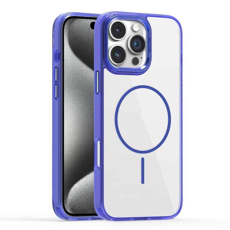 

For iPhone 15 Pro Max Star Shield Thin Circle MagSafe Phone Case(Blue)