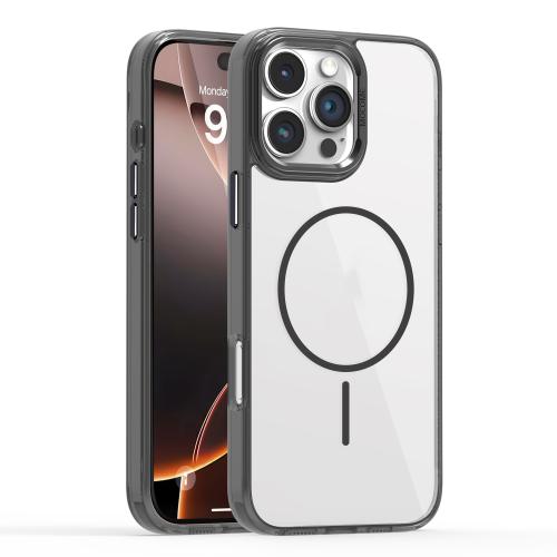 

For iPhone 16 Pro Star Shield Thin Circle MagSafe Phone Case(Black)