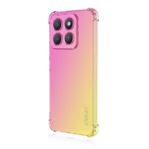 

For Honor X8c ENKAY Hat-Prince Gradient Airbag TPU Phone Case(Pink Gold)