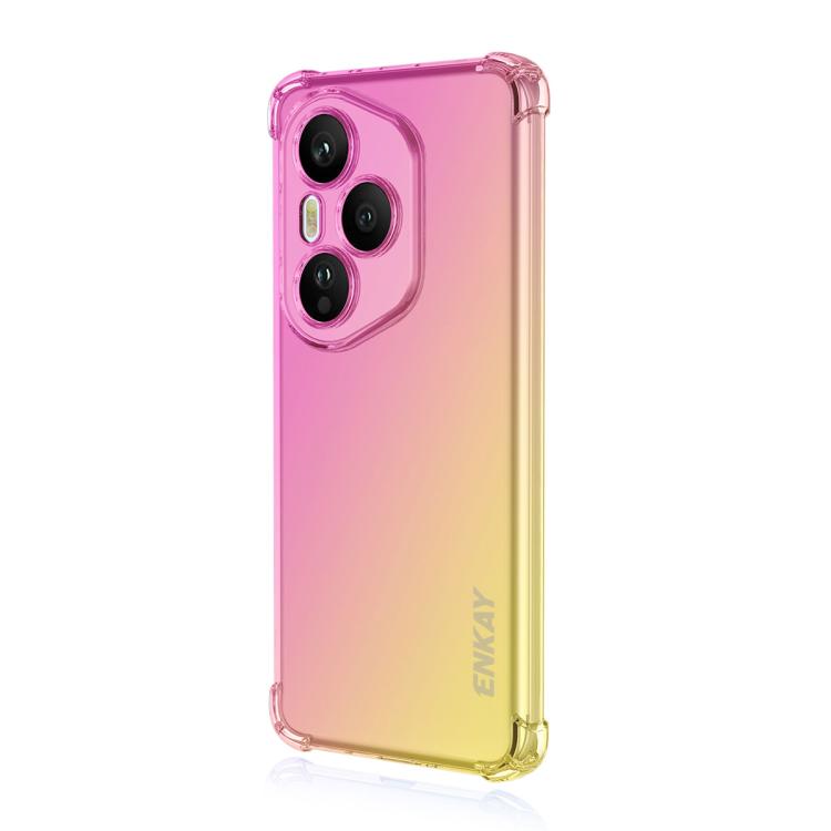 

For Honor 400 Pro Global ENKAY Hat-Prince Gradient Airbag TPU Phone Case(Pink Gold)
