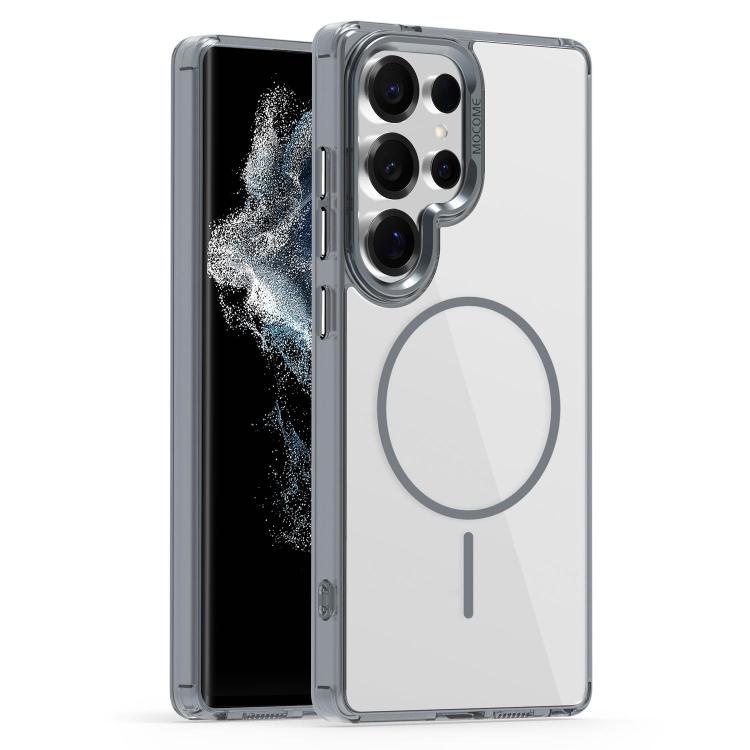 

For Samsung Galaxy S22 Ultra 5G Star Shield Thin Circle MagSafe Phone Case(Gray)