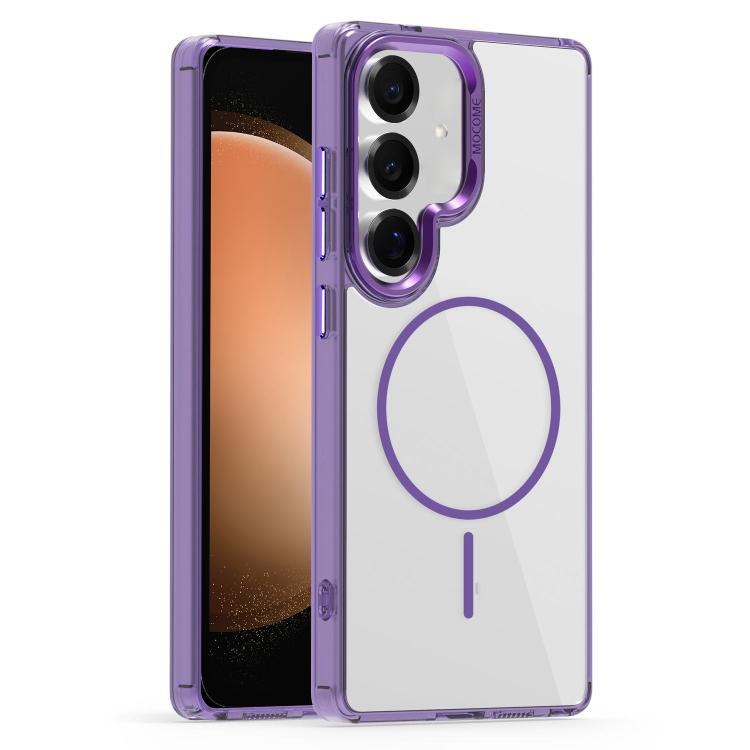 

For Samsung Galaxy S23 FE 5G Star Shield Thin Circle MagSafe Phone Case(Purple)