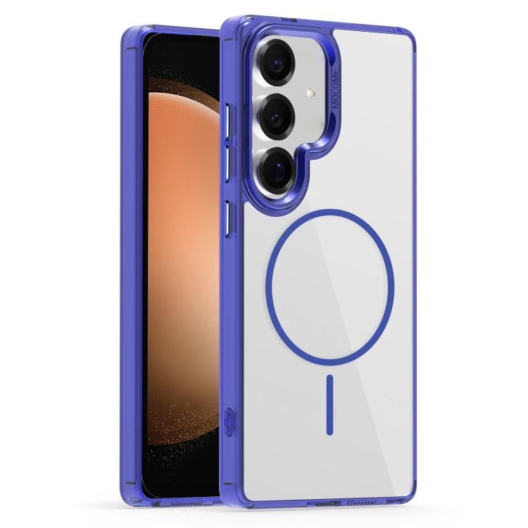 

For Samsung Galaxy S23 FE 5G Star Shield Thin Circle MagSafe Phone Case(Blue)