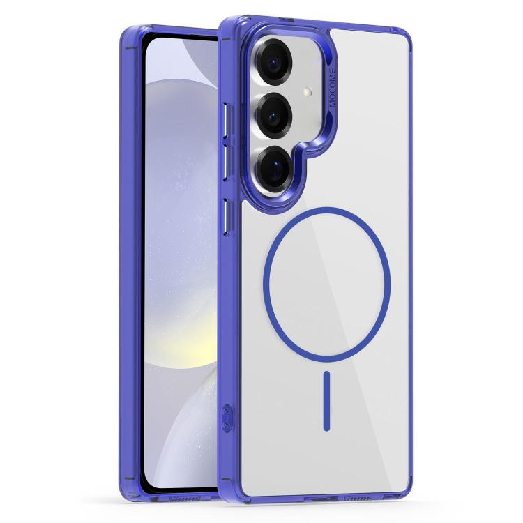 

For Samsung Galaxy S24 5G Star Shield Thin Circle MagSafe Phone Case(Blue)