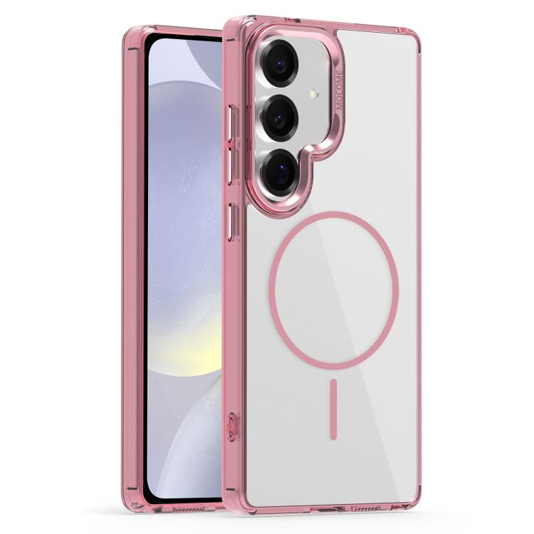 

For Samsung Galaxy S24 5G Star Shield Thin Circle MagSafe Phone Case(Pink)