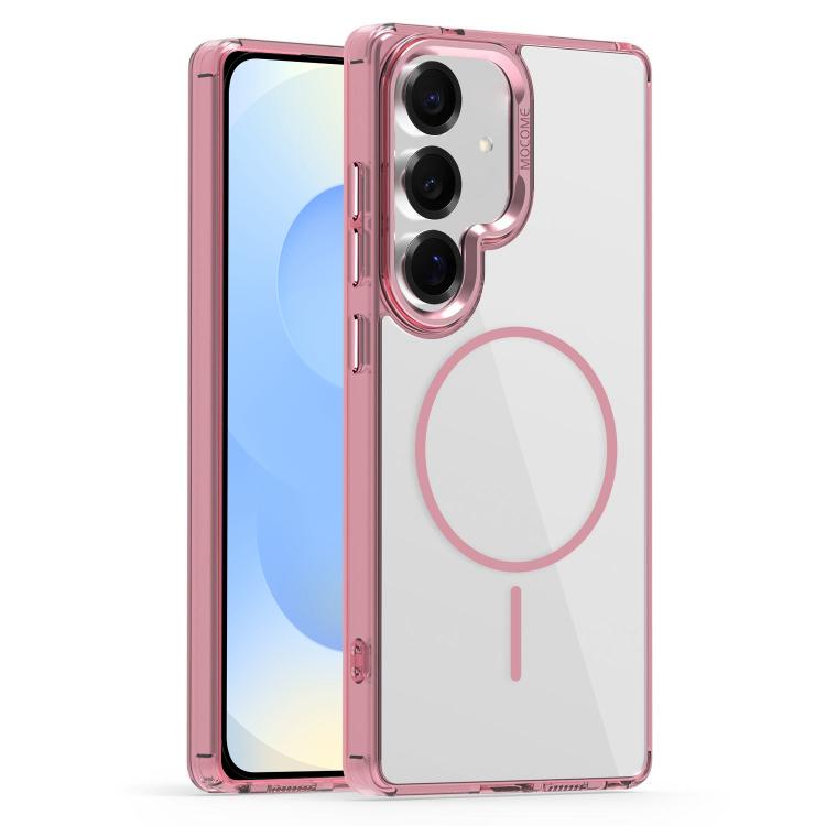 

For Samsung Galaxy S25 5G Star Shield Thin Circle MagSafe Phone Case(Pink)