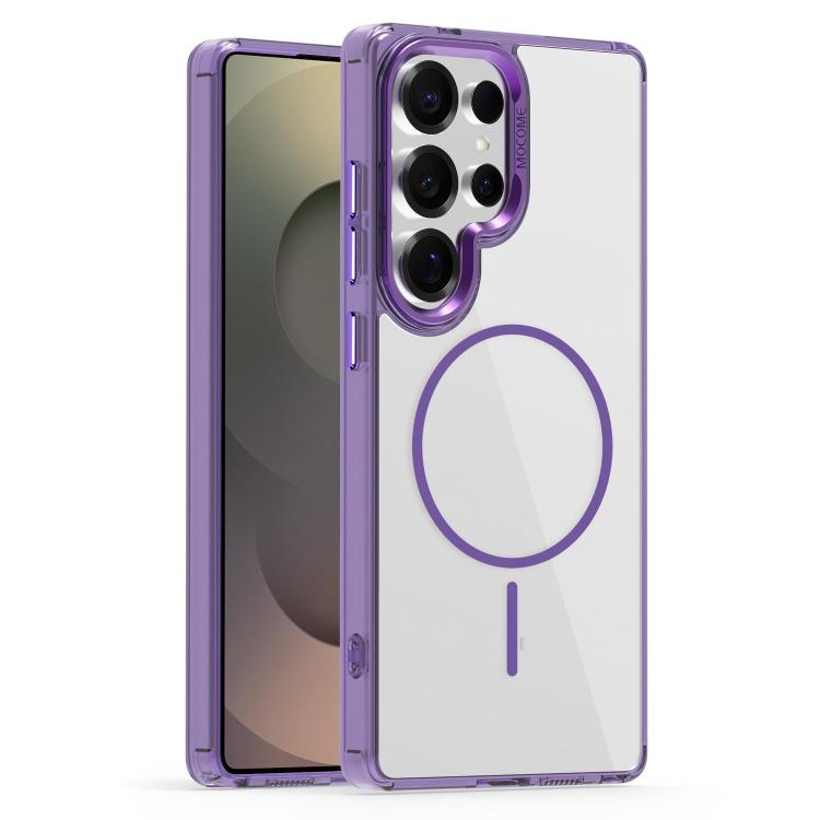 

For Samsung Galaxy S25 Ultra 5G Star Shield Thin Circle MagSafe Phone Case(Purple)