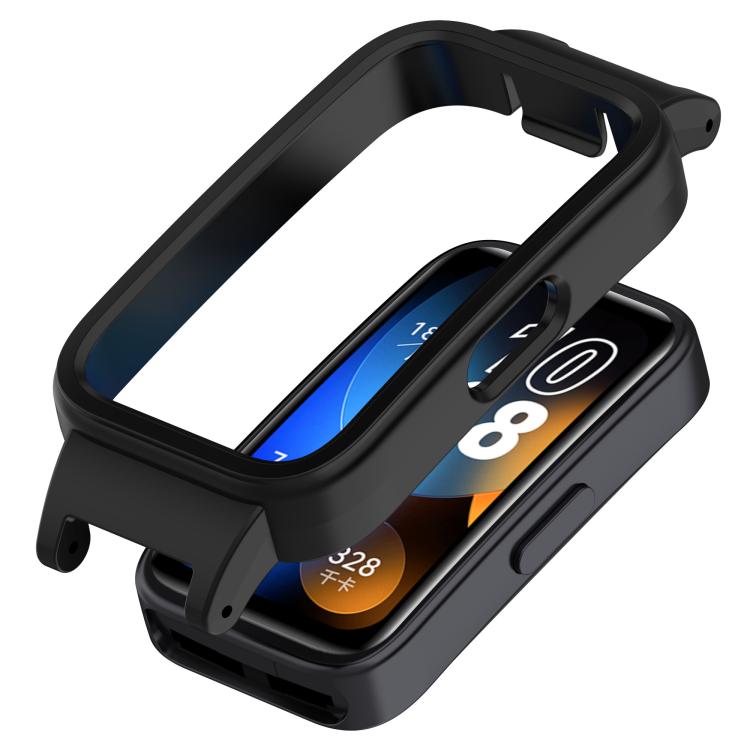 

For Huawei Band 10 / 9 / 8 14mm PC Ear Half Coverage Watch Protective Frame(Black)