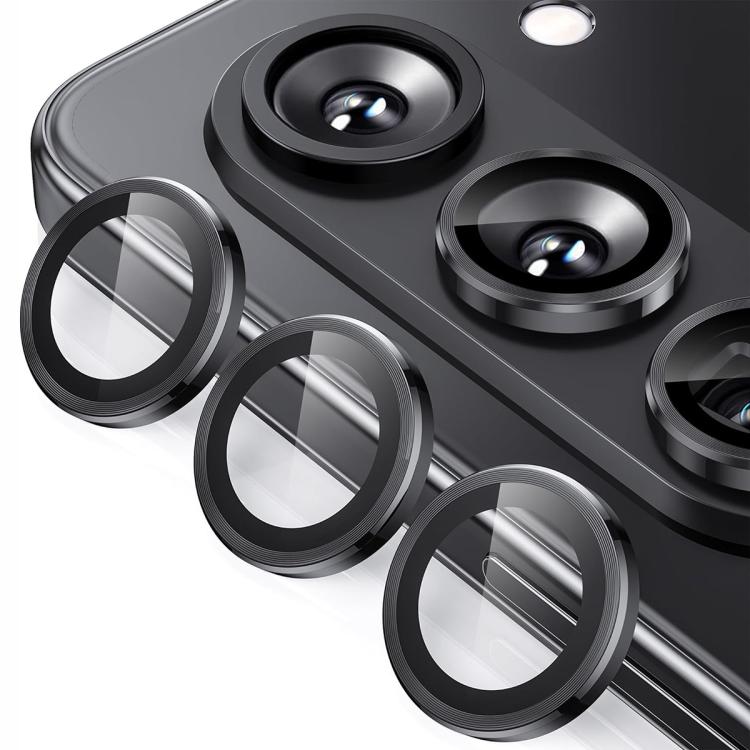 

For Samsung Galaxy Z Fold7 ENKAY Hat-Prince 9H Rear Camera Lens Aluminium Alloy Tempered Glass Film(Black)