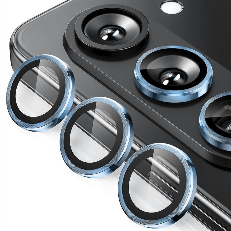 

For Samsung Galaxy Z Fold7 ENKAY Hat-Prince 9H Rear Camera Lens Aluminium Alloy Tempered Glass Film(Sierra Blue)