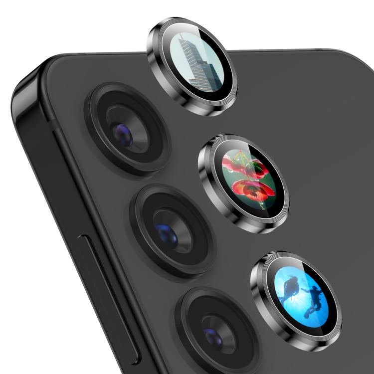 

For Samsung Galaxy S25 5G ENKAY Hat-Prince AR 9H Rear Lens Aluminium Alloy Tempered Glass Film(Black)