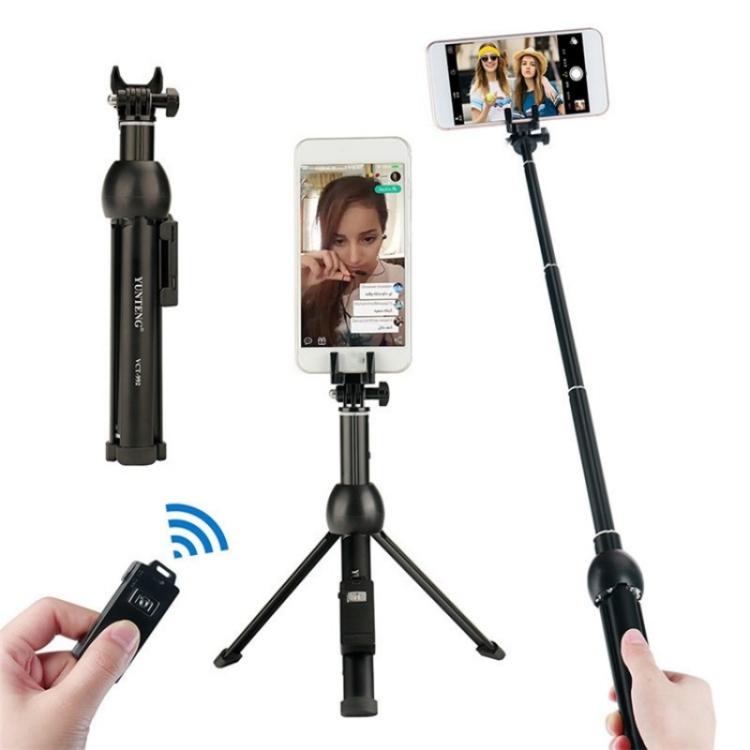 YUNTENG VCT-992 Extendable Aluminum Alloy Selfie Stick Integrated