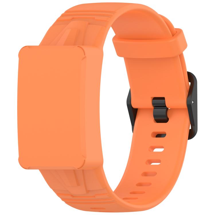 

For WHOOP 4.0 Watch Case Integrated Silicone Watch Band(Orange)