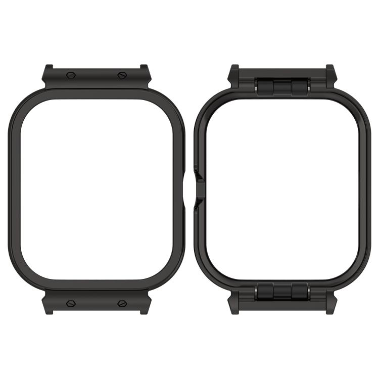 

For vivo iQOO Watch GT Metal Ear Watch Frame Watch Protective Case(Black)